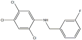  2,4,5-trichloro-N-[(3-fluorophenyl)methyl]aniline