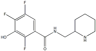 2,4,5-trifluoro-3-hydroxy-N-(piperidin-2-ylmethyl)benzamide