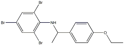 2,4,6-tribromo-N-[1-(4-ethoxyphenyl)ethyl]aniline 结构式