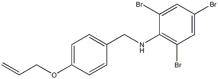 2,4,6-tribromo-N-{[4-(prop-2-en-1-yloxy)phenyl]methyl}aniline Structure