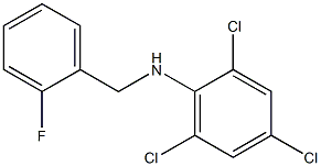 2,4,6-trichloro-N-[(2-fluorophenyl)methyl]aniline Structure