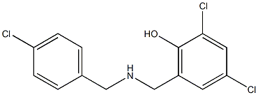 2,4-dichloro-6-({[(4-chlorophenyl)methyl]amino}methyl)phenol Structure