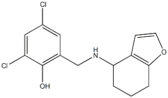 2,4-dichloro-6-[(4,5,6,7-tetrahydro-1-benzofuran-4-ylamino)methyl]phenol Structure