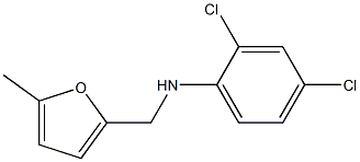 2,4-dichloro-N-[(5-methylfuran-2-yl)methyl]aniline 化学構造式