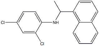 2,4-dichloro-N-[1-(naphthalen-1-yl)ethyl]aniline Structure