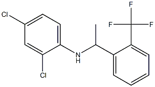 2,4-dichloro-N-{1-[2-(trifluoromethyl)phenyl]ethyl}aniline Structure