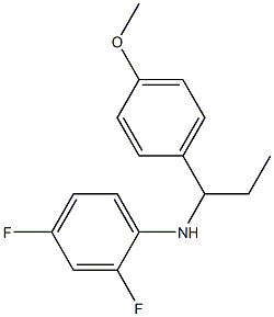 2,4-difluoro-N-[1-(4-methoxyphenyl)propyl]aniline