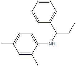 2,4-dimethyl-N-(1-phenylpropyl)aniline 化学構造式