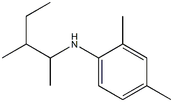 2,4-dimethyl-N-(3-methylpentan-2-yl)aniline Structure