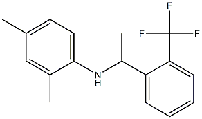 2,4-dimethyl-N-{1-[2-(trifluoromethyl)phenyl]ethyl}aniline Structure