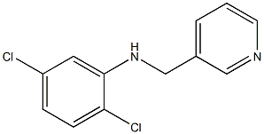 2,5-dichloro-N-(pyridin-3-ylmethyl)aniline 化学構造式