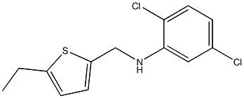 2,5-dichloro-N-[(5-ethylthiophen-2-yl)methyl]aniline 化学構造式