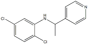 2,5-dichloro-N-[1-(pyridin-4-yl)ethyl]aniline Struktur