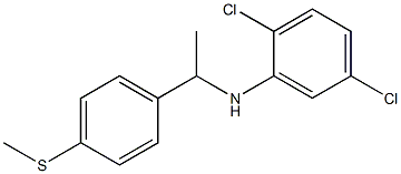 2,5-dichloro-N-{1-[4-(methylsulfanyl)phenyl]ethyl}aniline 化学構造式