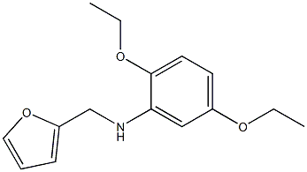 2,5-diethoxy-N-(furan-2-ylmethyl)aniline Structure