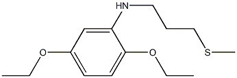2,5-diethoxy-N-[3-(methylsulfanyl)propyl]aniline Struktur