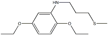 2,5-diethoxy-N-[3-(methylsulfanyl)propyl]aniline,,结构式