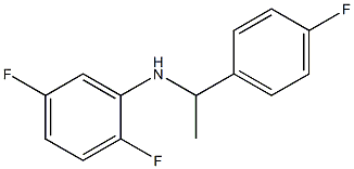 2,5-difluoro-N-[1-(4-fluorophenyl)ethyl]aniline,,结构式