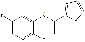 2,5-difluoro-N-[1-(thiophen-2-yl)ethyl]aniline 化学構造式