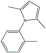 2,5-dimethyl-1-(2-methylphenyl)-1H-pyrrole,,结构式