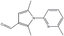 2,5-dimethyl-1-(6-methylpyridin-2-yl)-1H-pyrrole-3-carbaldehyde 化学構造式