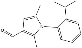 2,5-dimethyl-1-[2-(propan-2-yl)phenyl]-1H-pyrrole-3-carbaldehyde Structure