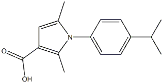 2,5-dimethyl-1-[4-(propan-2-yl)phenyl]-1H-pyrrole-3-carboxylic acid