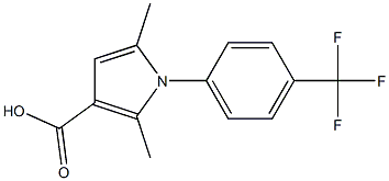 2,5-dimethyl-1-[4-(trifluoromethyl)phenyl]-1H-pyrrole-3-carboxylic acid Structure