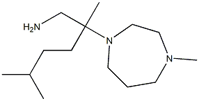 2,5-dimethyl-2-(4-methyl-1,4-diazepan-1-yl)hexan-1-amine,,结构式