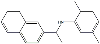 2,5-dimethyl-N-[1-(naphthalen-2-yl)ethyl]aniline 化学構造式