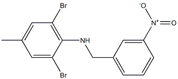 2,6-dibromo-4-methyl-N-[(3-nitrophenyl)methyl]aniline