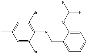  2,6-dibromo-N-{[2-(difluoromethoxy)phenyl]methyl}-4-methylaniline