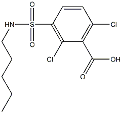 2,6-dichloro-3-(pentylsulfamoyl)benzoic acid