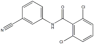 2,6-dichloro-N-(3-cyanophenyl)benzamide Structure