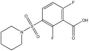 2,6-difluoro-3-(piperidine-1-sulfonyl)benzoic acid