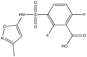 2,6-difluoro-3-[(3-methyl-1,2-oxazol-5-yl)sulfamoyl]benzoic acid