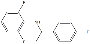2,6-difluoro-N-[1-(4-fluorophenyl)ethyl]aniline,,结构式