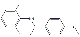 2,6-difluoro-N-{1-[4-(methylsulfanyl)phenyl]ethyl}aniline Structure