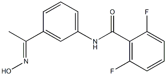 2,6-difluoro-N-{3-[(1E)-N-hydroxyethanimidoyl]phenyl}benzamide Structure