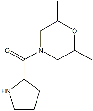 2,6-dimethyl-4-(pyrrolidin-2-ylcarbonyl)morpholine|