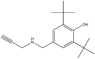 2,6-di-tert-butyl-4-[(prop-2-yn-1-ylamino)methyl]phenol Structure