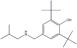 2,6-di-tert-butyl-4-{[(2-methylpropyl)amino]methyl}phenol Struktur