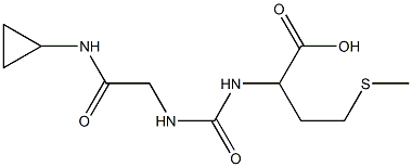 2-[({[2-(cyclopropylamino)-2-oxoethyl]amino}carbonyl)amino]-4-(methylthio)butanoic acid Structure