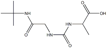 2-[({[2-(tert-butylamino)-2-oxoethyl]amino}carbonyl)amino]propanoic acid Struktur