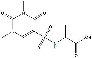 2-[(1,3-dimethyl-2,4-dioxo-1,2,3,4-tetrahydropyrimidine-5-)sulfonamido]propanoic acid