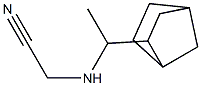 2-[(1-{bicyclo[2.2.1]heptan-2-yl}ethyl)amino]acetonitrile Struktur