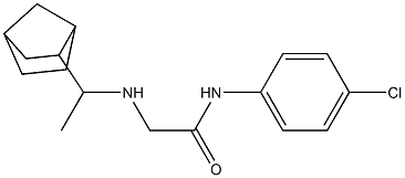 2-[(1-{bicyclo[2.2.1]heptan-2-yl}ethyl)amino]-N-(4-chlorophenyl)acetamide