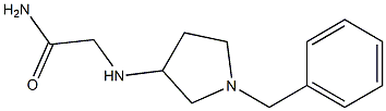 2-[(1-benzylpyrrolidin-3-yl)amino]acetamide Struktur