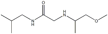 2-[(1-methoxypropan-2-yl)amino]-N-(2-methylpropyl)acetamide Structure