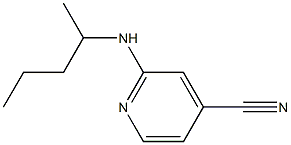 2-[(1-methylbutyl)amino]isonicotinonitrile Structure